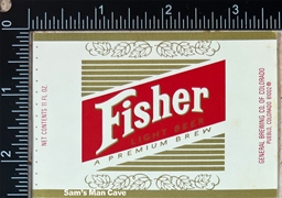 Fisher Light Beer Label