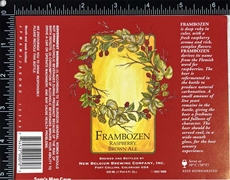 New Belgium Frambozen Ale Label