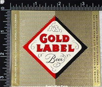 Gold Label Beer Label