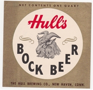 Hull's Bock Beer One Quart Label