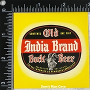 Old India Brand Bock Beer Label