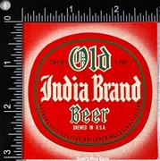 Old India Brand Beer Label