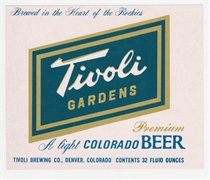 Tivoli Gardens Beer Label