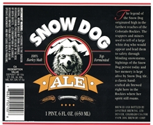 Snow Dog Ale Label