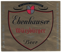 Ebenhauser Wurzburger IRTP Beer Label