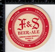 F&S Beer Ale Coaster