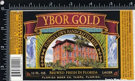 Ybor Gold Beer Label