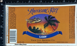 Hurricane Reef Lager Beer Label