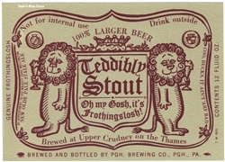 Olde Frothingslosh Teddibly Stout Label