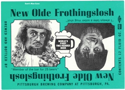 New Olde Frothingslosh Beer Label