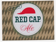 Carling Red Cap Ale Beer Label