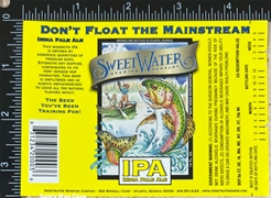 Sweetwater IPA Beer Label