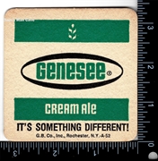 Genesee Cream Ale It's Different Coaster