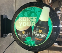 Guinness Raise A Glass Double Sided Pub Light