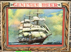 Genesee Beer Plastic Insert Clipper Ship Sign