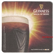 Guinness Made of More Beer Coaster