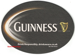 Guinness Rugby Beer Coaster