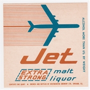 Jet Extra Strong Malt Liquor Beer Label