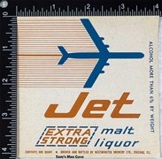 Jet Extra Strong Malt Liquor Beer Label