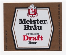 Meister Brau Premium Draft Beer Label
