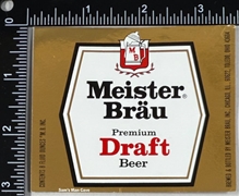 Meister Brau Premium Draft Beer Label