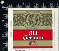 Old German Style Beer Label