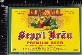 Sepp'l Brau Premium Beer IRTP Label