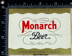 Monarch Beer Label