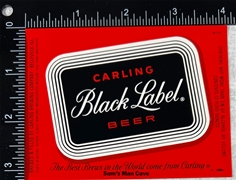 Carling Black Label Beer Label