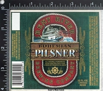 Bent River Bohemian Pilsner Beer Sticker Label