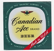 Canadian Ace Beer Label