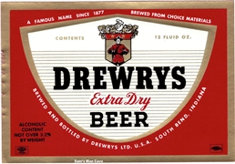 Drewrys Beer Label