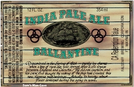 Ballantine India Pale Ale Label
