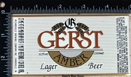 Gerst Amber Lager Beer Label