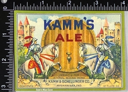 Kamm's Ale IRTP Beer Label