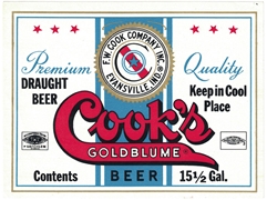 Cook's Goldblume Beer Label