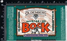 Oldenberg Outrageous Bock Beer Label 