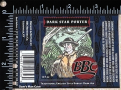 BBC Dark Star Porter Beer Label