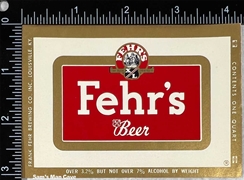 Fehr's Beer Label