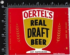 Oertel's Beer Label