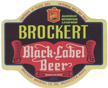 Brockert Black Label IRTP Beer Label
