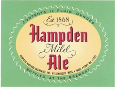 Hampden Mild Ale Beer Label