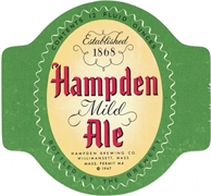 Hampden Mild Ale Beer Label