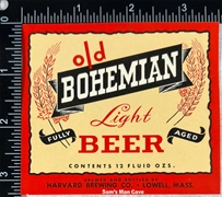 Old Bohemian Light Beer Label