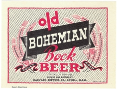 Old Bohemian Bock Beer Label