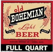 Old Bohemian Light Beer Label