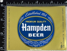 Hampden Beer Label