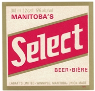 Manitoba's Select Beer Bière Label