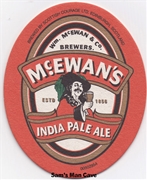 McEwans India Pale Ale Beer Coaster