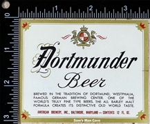 Dortmunder Beer Label